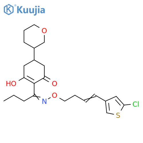 2-Cyclohexen-1-one,2-[1-[[[4-(5-chloro-3-thienyl)-3-butenyl]oxy]imino]butyl]-3-hydroxy-5-(tetrahydro-2H-pyran-3-yl)- structure