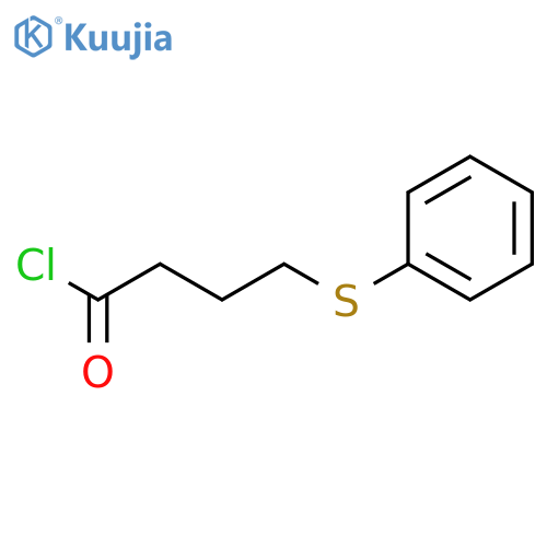 Butanoyl chloride, 4-(phenylthio)- structure