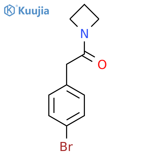 1-(Azetidin-1-yl)-2-(4-bromophenyl)ethanone structure