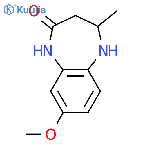 8-methoxy-4-methyl-2,3,4,5-tetrahydro-1H-1,5-benzodiazepin-2-one structure