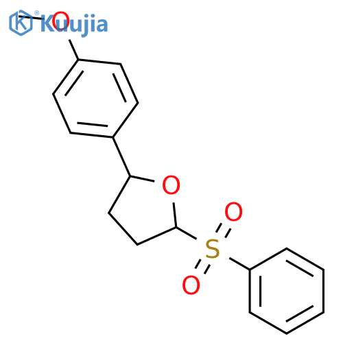 Furan, tetrahydro-2-(4-methoxyphenyl)-5-(phenylsulfonyl)- structure
