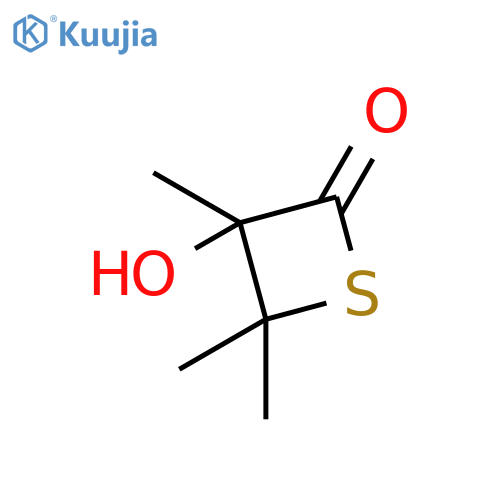2-Thietanone, 3-hydroxy-3,4,4-trimethyl- structure