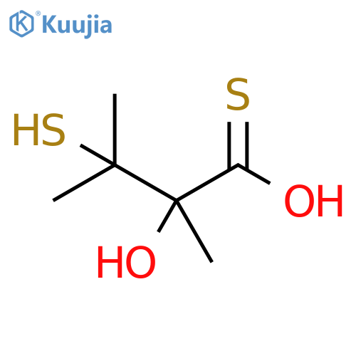 Butanethioic acid, 2-hydroxy-3-mercapto-2,3-dimethyl- structure