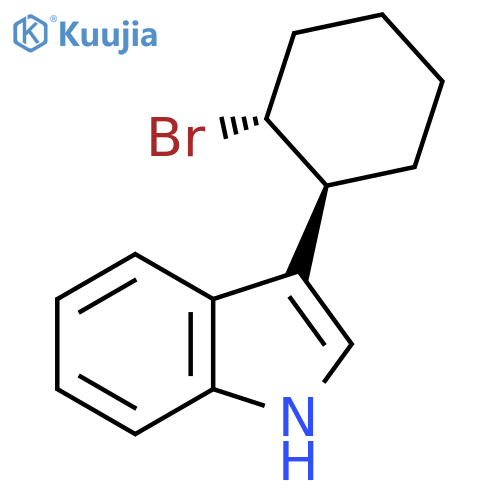 1H-Indole, 3-(2-bromocyclohexyl)-, trans- (9CI) structure