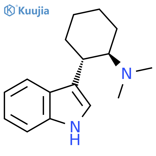 Cyclohexanamine, 2-(1H-indol-3-yl)-N,N-dimethyl-, trans- structure