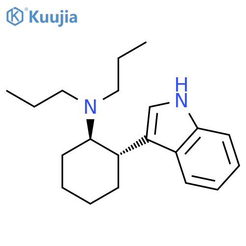 Cyclohexanamine, 2-(1H-indol-3-yl)-N,N-dipropyl-, trans- structure