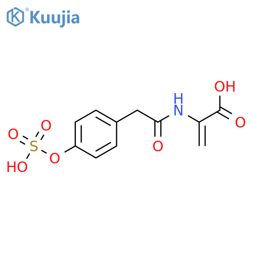 2-Propenoic acid,2-[[2-[4-(sulfooxy)phenyl]acetyl]amino]- structure