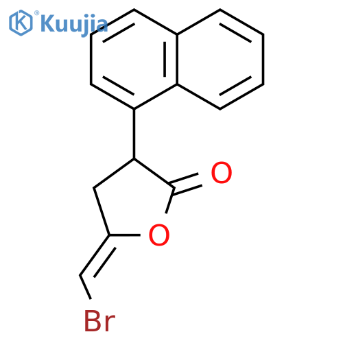 2(3H)-Furanone, 5-(bromomethylene)dihydro-3-(1-naphthalenyl)-, (±)- structure