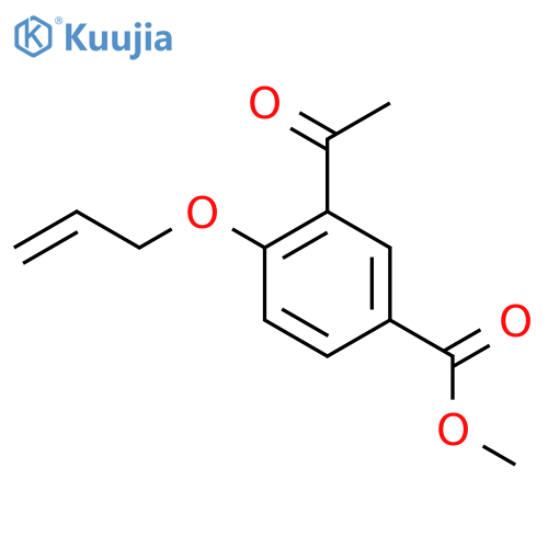 Methyl 3-acetyl-4-(allyloxy)benzoate structure