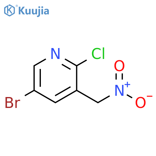 5-bromo-2-chloro-3-(nitromethyl)pyridine structure