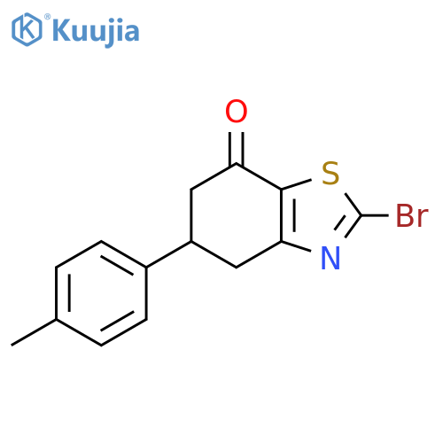 2-Bromo-5-p-tolyl-5,6-dihydro-4H-benzothiazol-7-one structure