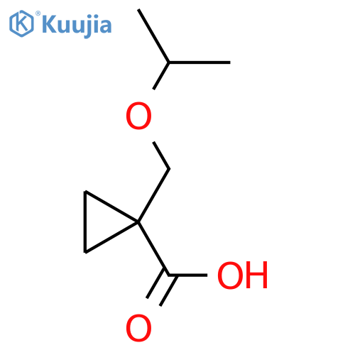 1-[(propan-2-yloxy)methyl]cyclopropane-1-carboxylic acid structure