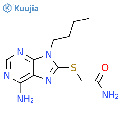 2-(6-Amino-9-butyl-9H-purin-8-ylsulfanyl)-acetamide structure