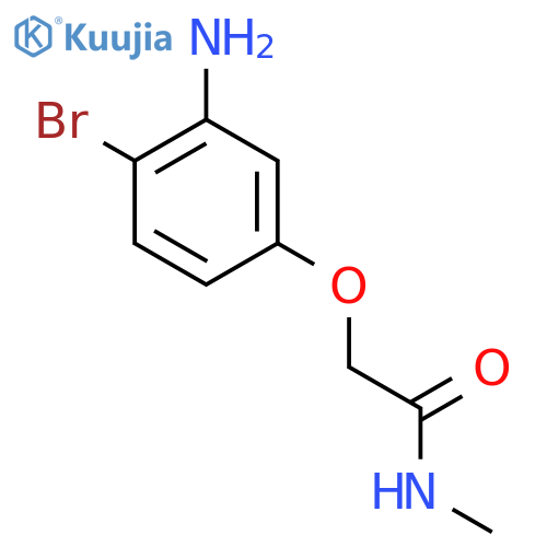 2-(3-Amino-4-bromophenoxy)-N-methylacetamide structure