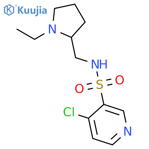 3-Pyridinesulfonamide, 4-chloro-N-[(1-ethyl-2-pyrrolidinyl)methyl]- structure