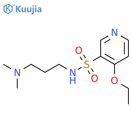 N-[3-(dimethylamino)propyl]-4-ethoxypyridine-3-sulfonamide structure