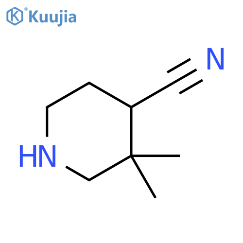 4-Piperidinecarbonitrile, 3,3-dimethyl- structure