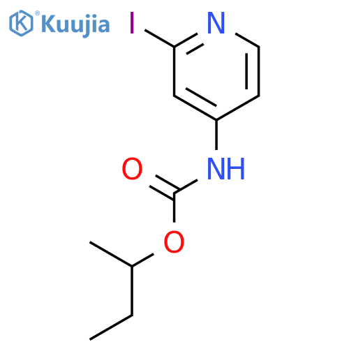 Carbamic acid, (2-iodo-4-pyridinyl)-, 1-methylpropyl ester structure