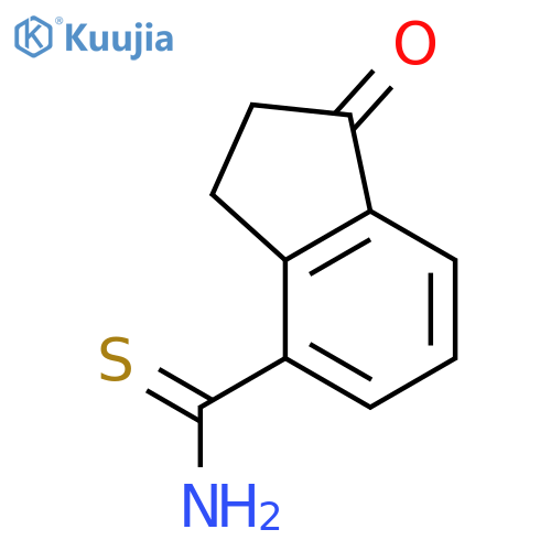 1H-Indene-4-carbothioamide, 2,3-dihydro-1-oxo- structure