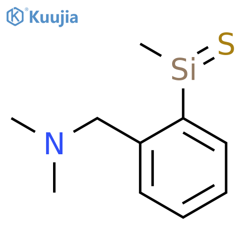 Benzenemethanamine, N,N-dimethyl-2-(methylthioxosilyl)- structure