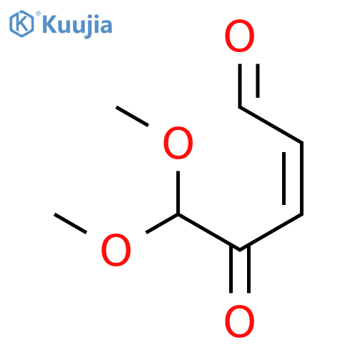 2-Pentenal, 5,5-dimethoxy-4-oxo-, (Z)- structure
