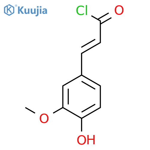 3-(4-Hydroxy-3-methoxyphenyl)prop-2-enoyl chloride structure