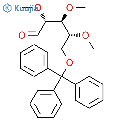 D-Xylose, 2,3,4-tri-O-methyl-5-O-(triphenylmethyl)- structure