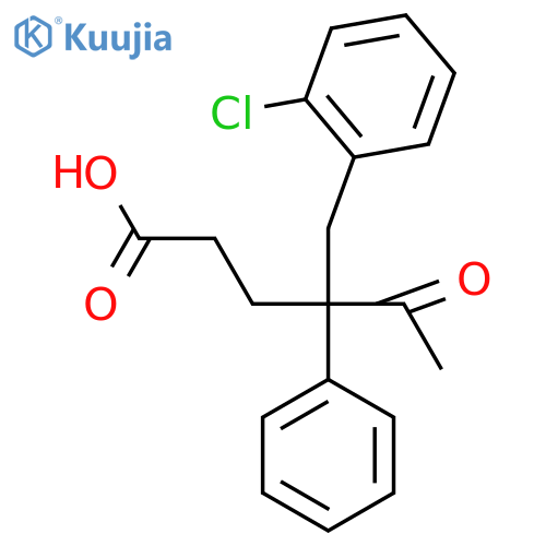 4-(o-Chlorobenzyl)-4-phenyl-5-oxohexanoic acid structure