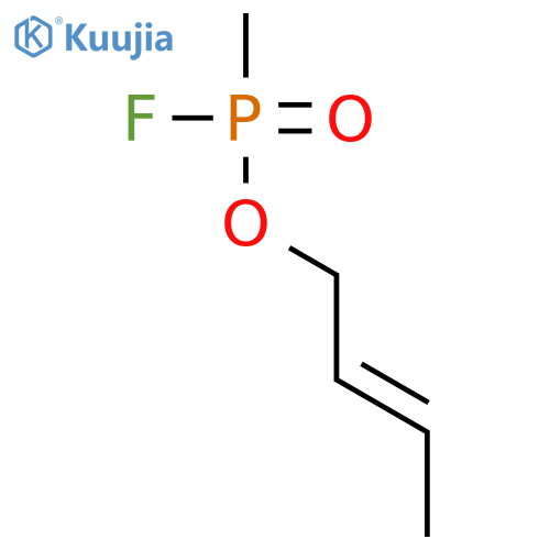 Phosphonofluoridic acid, P-methyl-, (2E)-2-buten-1-yl ester structure