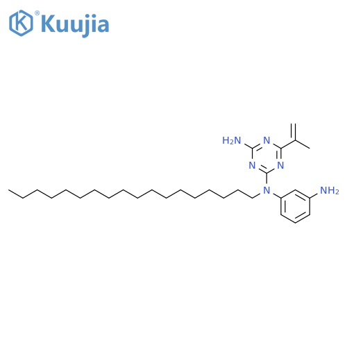 1,3,5-Triazine-2,4-diamine,N-(3-aminophenyl)-6-(1-methylethenyl)-N-octadecyl- structure