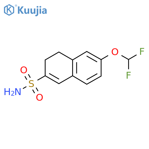 6-(difluoromethoxy)-3,4-dihydronaphthalene-2-sulfonamide structure