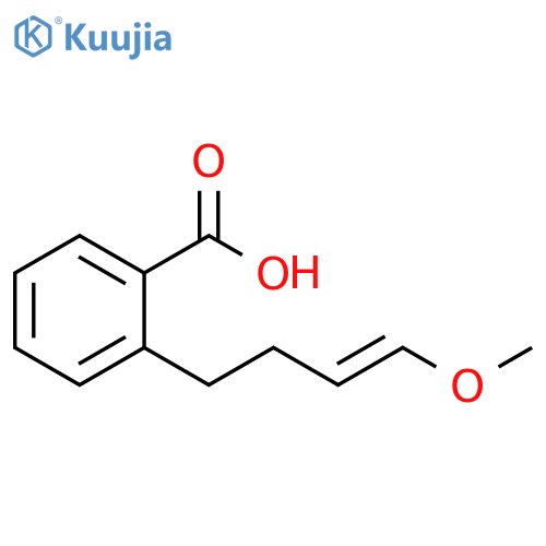 Benzoic acid, 2-(4-methoxy-3-butenyl)-, (E)- structure