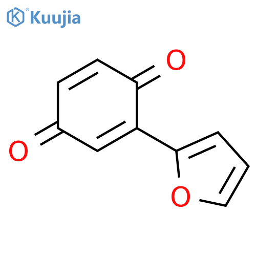 2,5-Cyclohexadiene-1,4-dione, 2-(2-furanyl)- structure