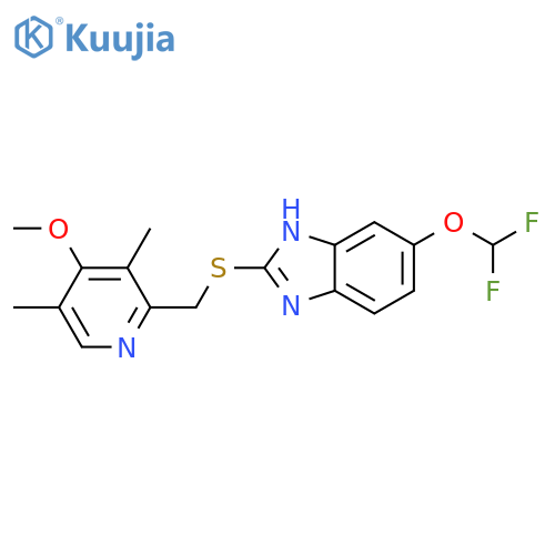 1H-Benzimidazole,5-(difluoromethoxy)-2-[[(4-methoxy-3,5-dimethyl-2-pyridinyl)methyl]thio]- structure