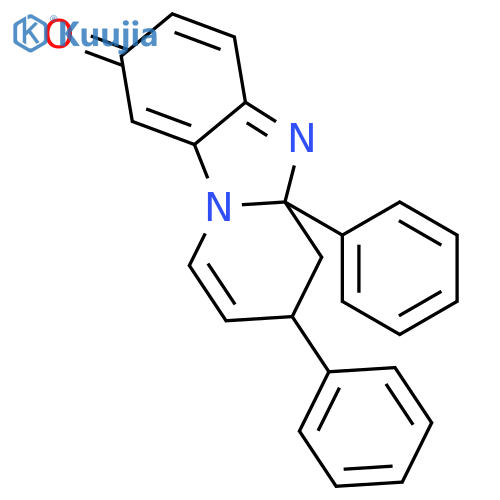 Pyrido[1,2-a]benzimidazol-8(3H)-one, 4,4a-dihydro-3,4a-diphenyl- structure