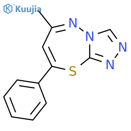 1,2,4-Triazolo[3,4-b][1,3,4]thiadiazepine, 6-methyl-8-phenyl- structure