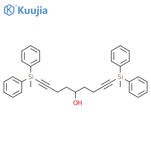 1,8-Nonadiyn-5-ol, 1,9-bis(methyldiphenylsilyl)- structure