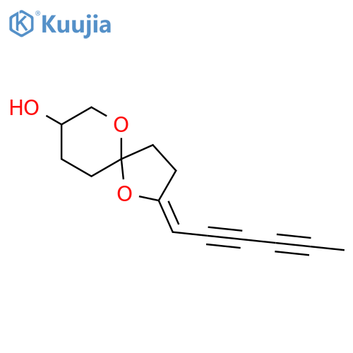 2-(Hexa-2,4-diyn-1-ylidene)-1,6-dioxaspiro[4.5]decan-8-ol structure