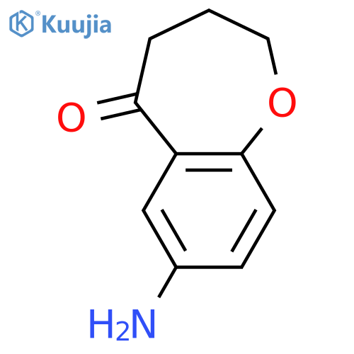 1-Benzoxepin-5(2H)-one, 7-amino-3,4-dihydro- structure