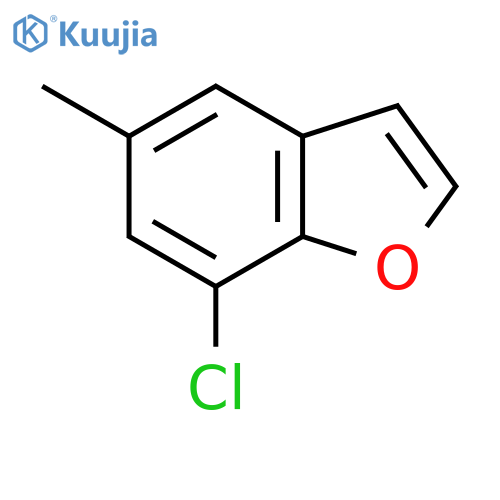 7-chloro-5-methyl-1-benzofuran structure