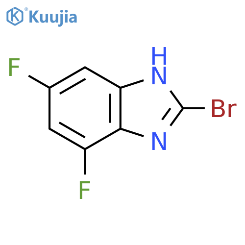 2-Bromo-5,7-difluoro-1H-benzimidazole structure