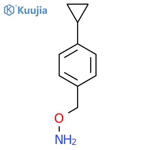 O-(4-cyclopropylphenyl)methylhydroxylamine structure