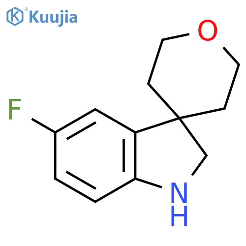 5-fluoro-1,2-dihydrospiroindole-3,4'-oxane structure