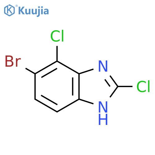 6-Bromo-2,7-dichloro-1H-benzimidazole structure