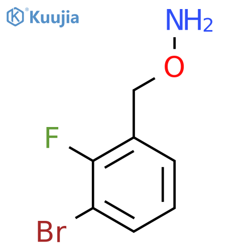 O-(3-bromo-2-fluorophenyl)methylhydroxylamine structure