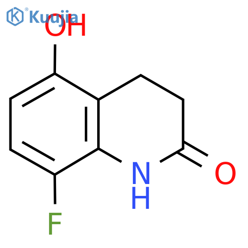 8-Fluoro-5-hydroxy-1,2,3,4-tetrahydroquinolin-2-one structure