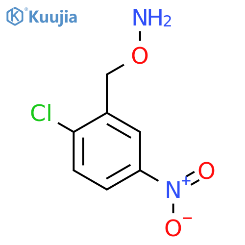 O-(2-chloro-5-nitrophenyl)methylhydroxylamine structure