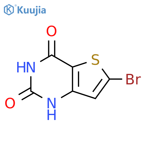 Thieno[3,2-d]pyrimidine-2,4(1H,3H)-dione, 6-bromo- structure