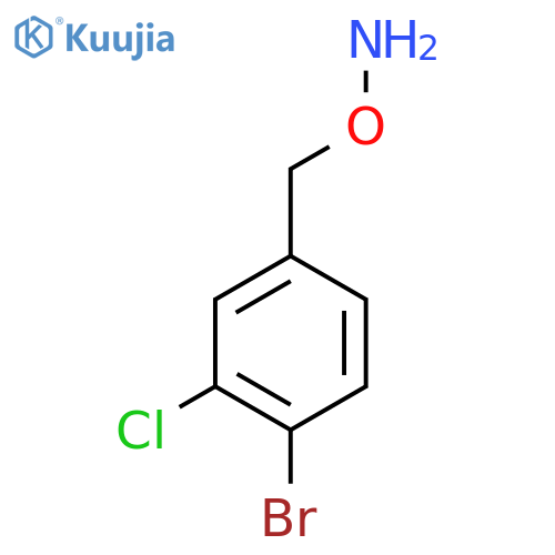 O-(4-bromo-3-chlorophenyl)methylhydroxylamine structure