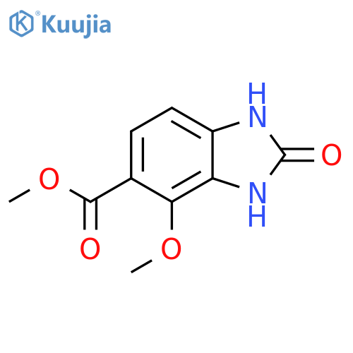 methyl 4-methoxy-2-oxo-2,3-dihydro-1H-1,3-benzodiazole-5-carboxylate structure